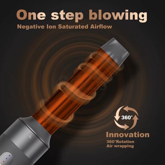 Professional ionic Hair Dryer Brush-Air Styler - 7-in-1 - 1400Watts - Picture 10 of 14